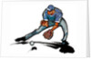 Baseball player catching ball by Anonymous