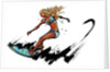 Woman surfing by Anonymous