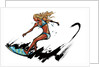 Woman surfing by Anonymous