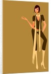Woman wearing high heeled boots by Anonymous