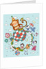 Children playing with toy monkey by Anonymous