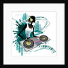 Young woman Dj Using Turntable in Nightclub by Anonymous