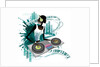Young woman Dj Using Turntable in Nightclub by Anonymous