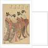 The Courtesans Mitsuhata, Senzan, Misayama, Itotaki, and Oribae by Hosoda Eishi