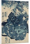 The Courtesan Hanao of Ogi-ya by Utagawa Kuniyoshi