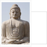 Low angle view of a statue of Buddha, The Great Buddha Statue, Bodhgaya, Gaya, Bihar, India by Anonymous