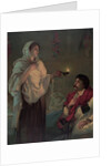 The lady with the lamp (Miss Nightingale at Scutari, 1854) by Anonymous