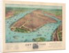 New York: A Bird's Eye View from the Harbor by Currier & Ives