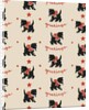 Greetings pattern with black cat by Anonymous