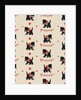 Greetings pattern with black cat by Anonymous