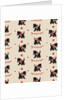 Greetings pattern with black cat by Anonymous