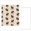 Greetings pattern with black cat by Anonymous