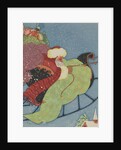 Santa Claus driving sleigh by Anonymous