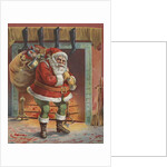 Santa Claus with bag of toys by Anonymous