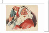 Santa Claus filling Christmas stocking by Anonymous