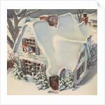 Man looking out window on Chrismas Eve by Anonymous