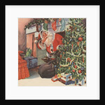 Santa Claus delivering presents by Anonymous