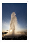 Strokkur Geyser at sunrise by Anonymous