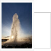 Strokkur Geyser at sunrise by Anonymous