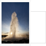 Strokkur Geyser at sunrise by Anonymous