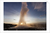 Strokkur Geyser at sunrise by Anonymous