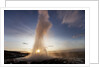 Strokkur Geyser at sunrise by Anonymous