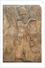Assyrian relief of winged genie by Anonymous