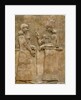 Assyrian low-relief of Sargon II and dignitary by Anonymous