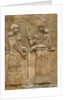 Assyrian low-relief of Sargon II and dignitary by Anonymous