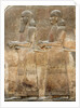 Assyrian low-relief of two civil servants by Anonymous