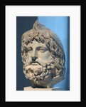 Head of Serapis wearing a bird skin by Anonymous