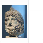 Head of Serapis wearing a bird skin by Anonymous