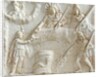 Roman relief of Mithras, Selene, Cautes and Cautopates by Anonymous