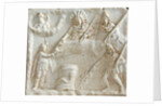 Roman relief of Mithras, Selene, Cautes and Cautopates by Anonymous