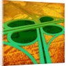 Green clover overpass by Anonymous