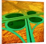 Green clover overpass by Anonymous