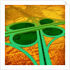 Green clover overpass by Anonymous