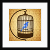 Bird in a cage by Anonymous