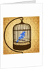 Bird in a cage by Anonymous