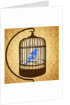 Bird in a cage by Anonymous