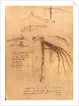 Sketch for a wing with moveable ends by Leonardo da Vinci