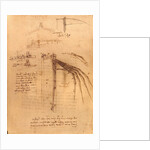 Sketch for a wing with moveable ends by Leonardo da Vinci
