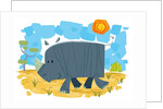 Smiling rhinoceros by Anonymous