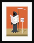 Death waiting at the bus stop by Anonymous