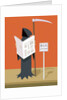 Death waiting at the bus stop by Anonymous