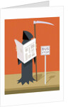 Death waiting at the bus stop by Anonymous