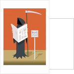 Death waiting at the bus stop by Anonymous