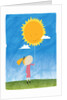 Girl holding a sun balloon by Anonymous