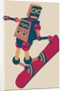 Robot riding a snowboard by Anonymous