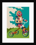 Young robot riding a tricycle by Anonymous